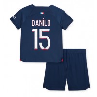 Paris Saint-Germain Danilo Pereira #15 Replika babykläder Hemmaställ Barn 2023-24 Kortärmad (+ korta byxor)